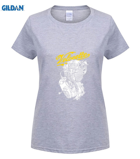Classic British Motorcycle Engine T Shirt Men Velocette